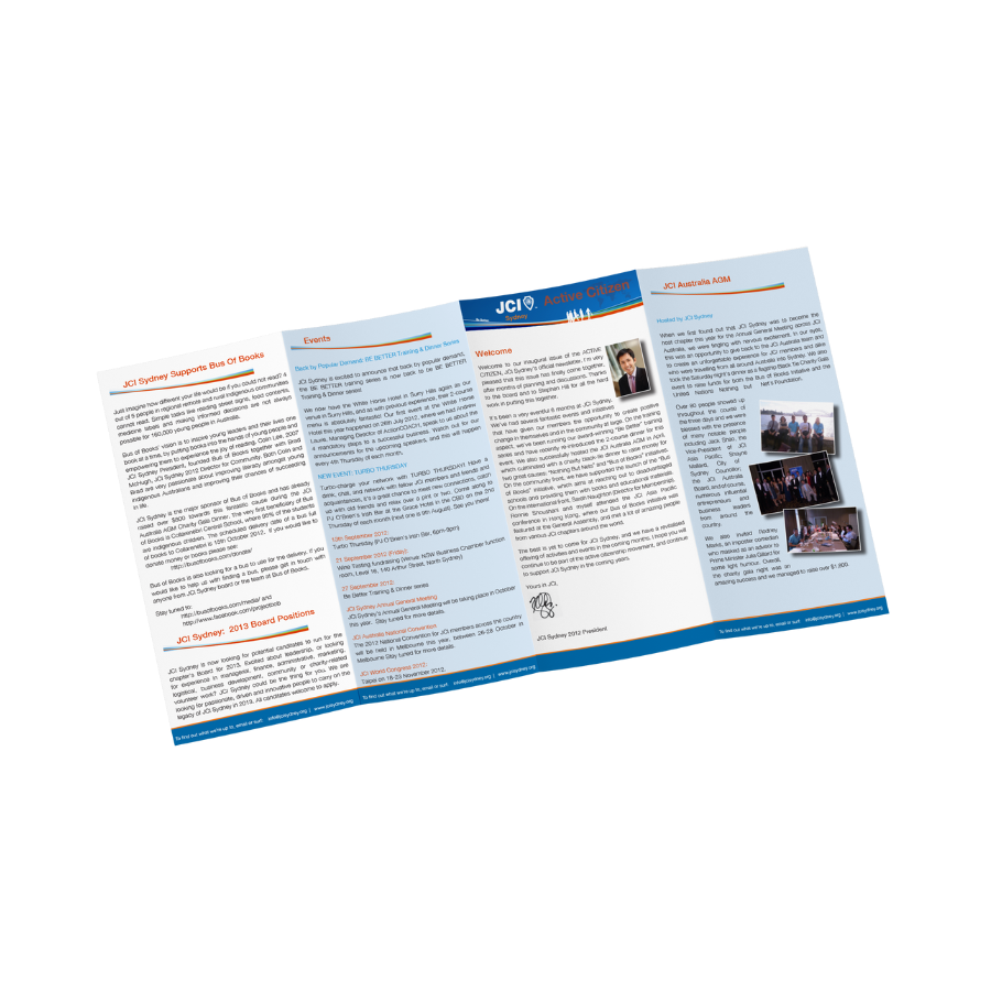 Double Parallel Brochure Design