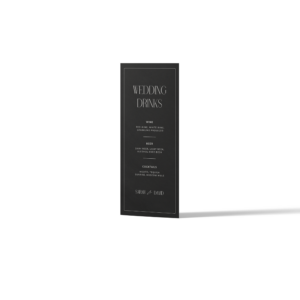Drinks Menu Tall