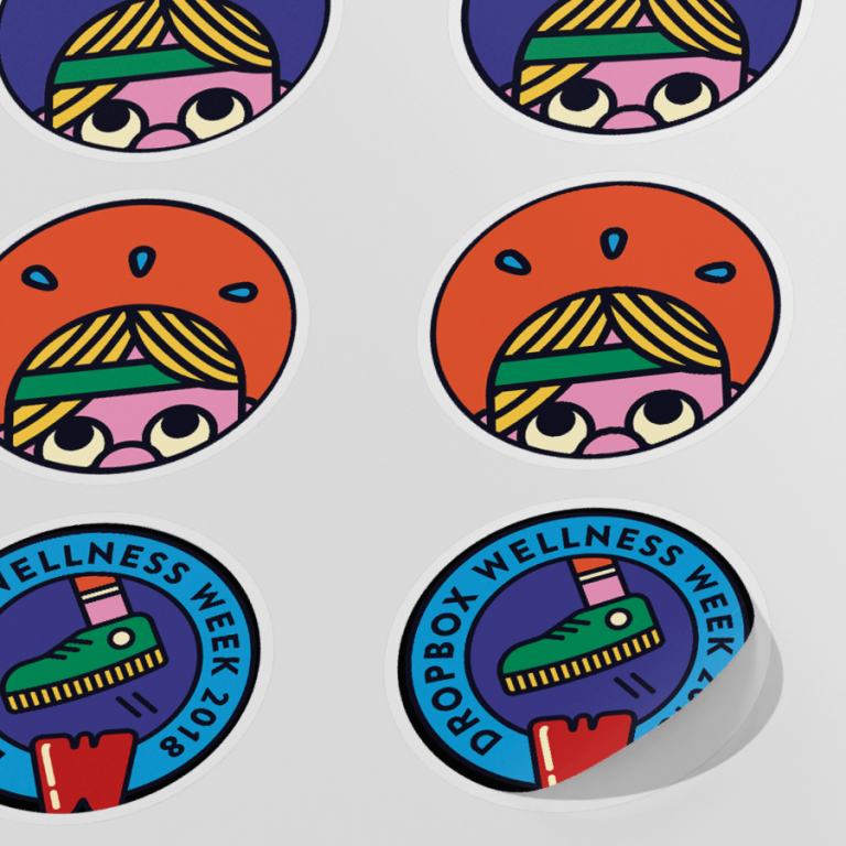 Stickers Sheet Close Up