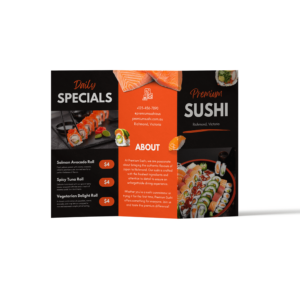 Tri Fold Menu Tall