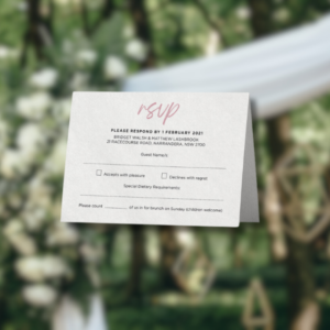 Event invitation materials
